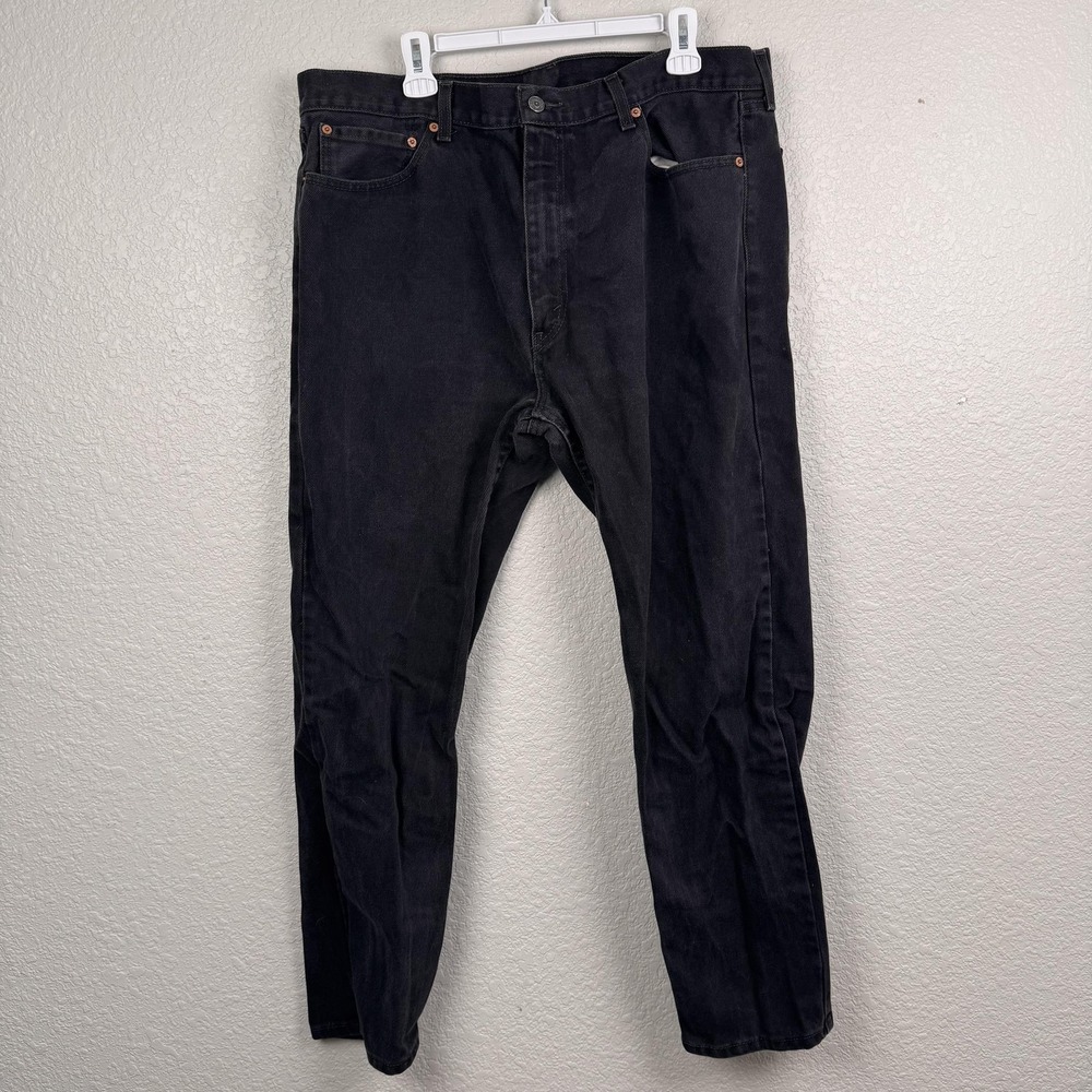 Levis 505 Jeans Mens 40x30 (39x29) Black Classic 5 Pocket Regular Fit Straight